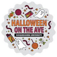 Trick Or Treat Fun Sticker by Susquehanna University