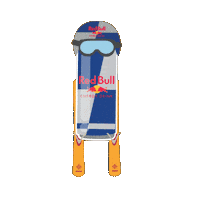 Snow Flying Sticker by Red Bull