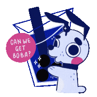 itscosmiccosmic cosmic comet blue dog comet the blue dog Sticker