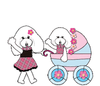 Charlotte Poodle Sticker