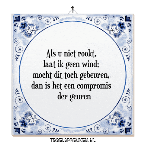 Wind Wijsheid Sticker by Tegelspreuken.nl