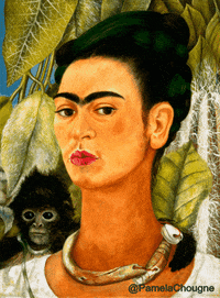 Frida Kahlo Pamela Chougne GIF