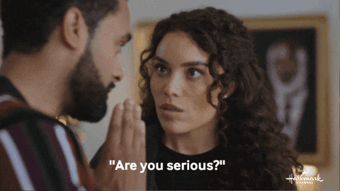 Shocked Christmas In July GIF by Hallmark Channel