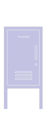 Lilac Locker Sticker by mustard made