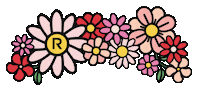 revolve summer rainbow flower festival Sticker