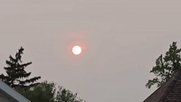 Smoke From Canadian Wildfires Makes for Hazy Sunset in Ohio
