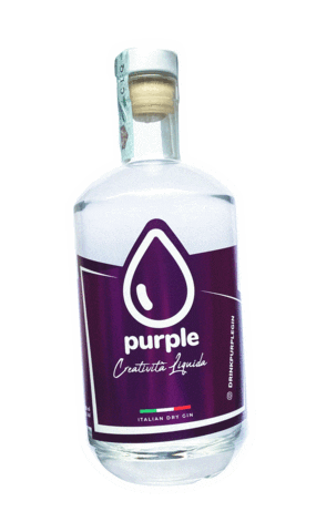 purplegin purple gin gin tonic purple gin Sticker
