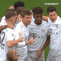 Celebrating Champions League GIF by FC Bayern Munich
