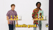 Smells Good Caleb Mclaughlin GIF by First We Feast