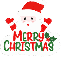 Merry Christmas Hello Sticker