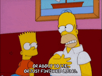 lying homer simpson GIF
