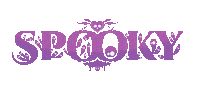 Onedarkdayarts ghost spooky purple bounce Sticker