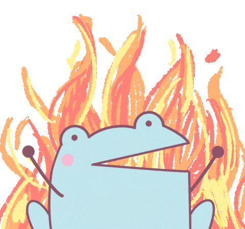 Fire This Is Fine Sticker by rainylune