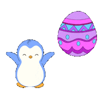 Easter Eggs Penguin Sticker by Pudgy Penguins