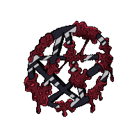 Matt_Rawr96 blood devil diablo pentagram Sticker