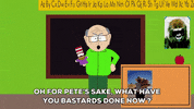 angry teacher GIF by South Park 