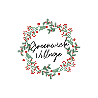 New York Christmas Sticker by Greenwich Village