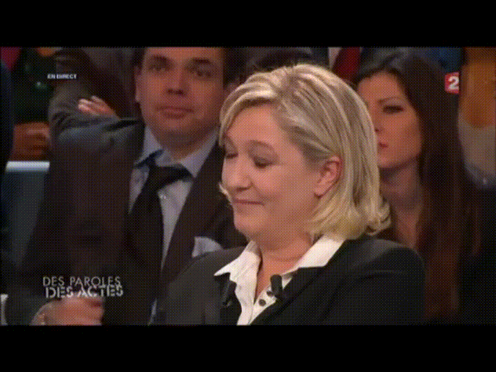 marine le pen archive GIF by franceinfo