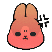 Angry Bunny Sticker by YUKIJI