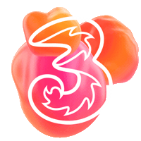 3d blob Sticker by Tre Sverige