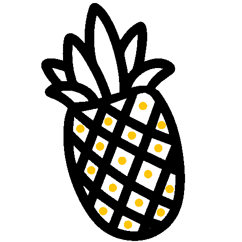Ananas Sticker by Into - etsivä nuorisotyö ja työpajatoiminta ry