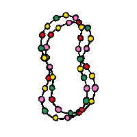 Pearl Necklace Sticker