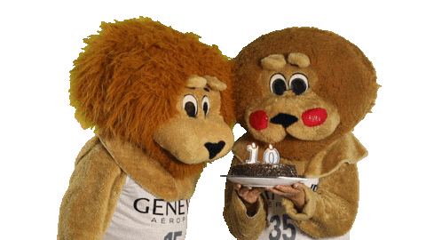 10 Years Basketball Sticker by Lions de Genève