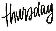 Typography Thursday Sticker