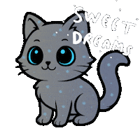 Good Night Cat Sticker