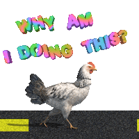 Chicken Nuggets Wtf Sticker by Zephan