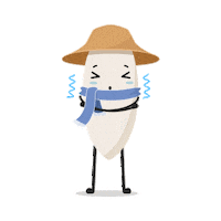 Rice Freezing Sticker by SongHe.Rice