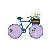 Bike Yarn Sticker by Hobbii