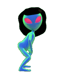 Area 51 Dance Sticker by #sazanimation