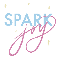 onceoverlightly joy spark tidy declutter Sticker