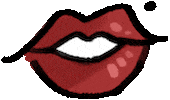 bashia-cosmetics love kiss cosmetics lipstick Sticker