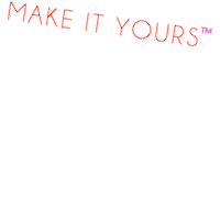 Make It Yours Sticker by UnitedMonograms
