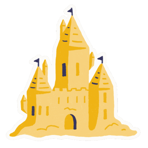 Summer Playing Sticker by Camille Lorenzo