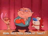nicksplat ren and timpy GIF
