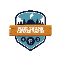 YellowstoneExplorer yellowstone explorer app yellowstone explorer west thumb geyser basin west thumb geyser basin challenge Sticker