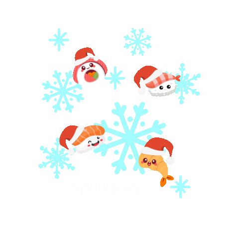 SpringSushi giphyupload christmas sushi japanese food Sticker