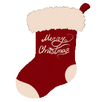 Merry Christmas Sock Sticker