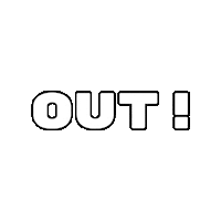 swissdodgeball out referee dodgeball elimination Sticker