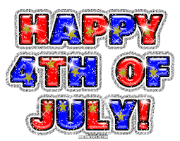 happy 4th of july STICKER