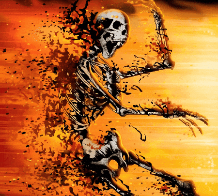 Skeleton Destruction GIF