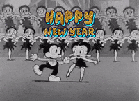 Happy Black And White GIF by Fleischer Studios