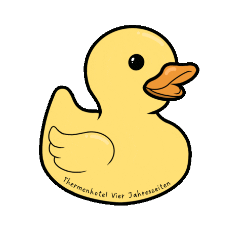 thermenhotelvierjahreszeiten duck ente badeente bath duck Sticker