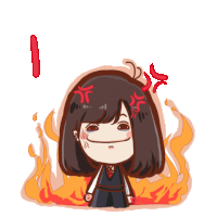 angry girl Sticker by maniwsy