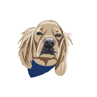 VNSAdesign dog no ps guau Sticker