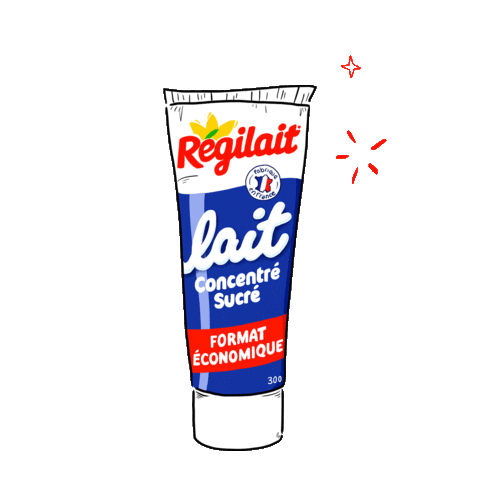 Regilait giphyupload milk miam lait Sticker