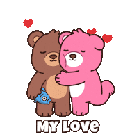 Teddy Bear Love Sticker by BEARISH